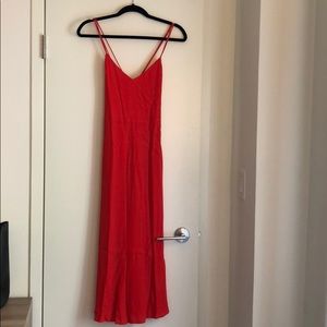 aritzia angelique dress (wilfred brand) in flame
